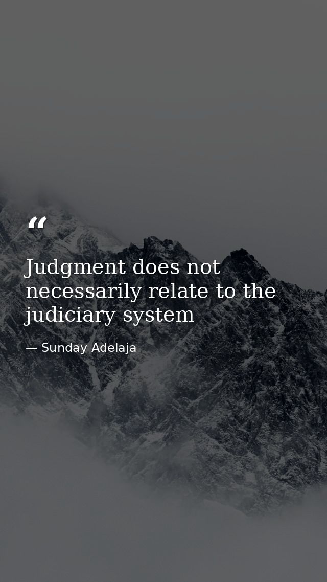 Judgment does not necessarily relate to the judiciary system — Sunday Adelaja