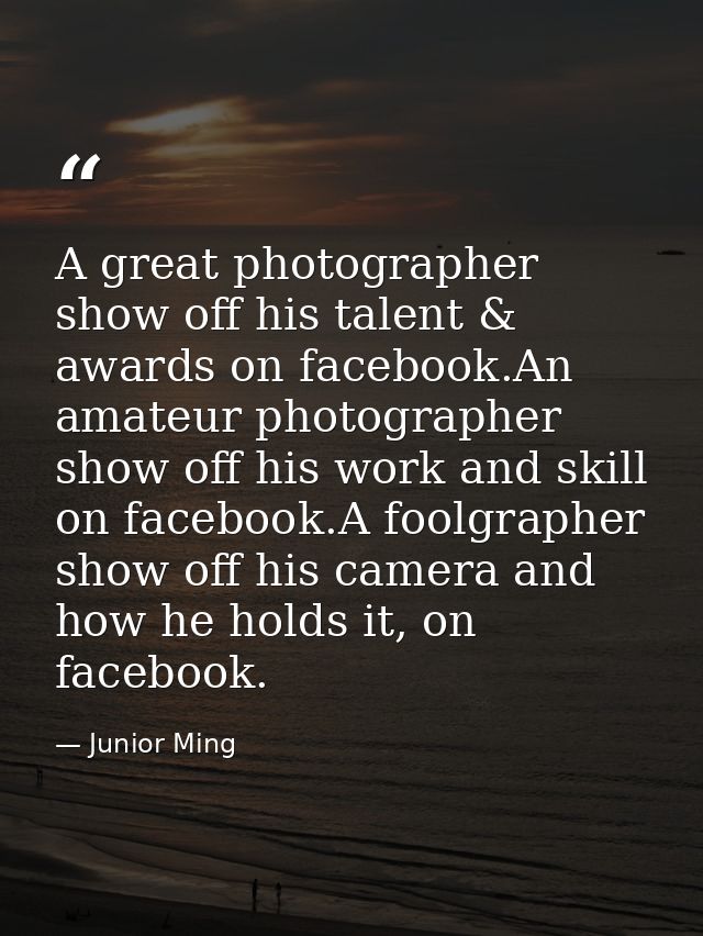 A great photographer show off his talent & awards on facebook.An amateur photographer show off his work and skill on fac — Junior Ming
