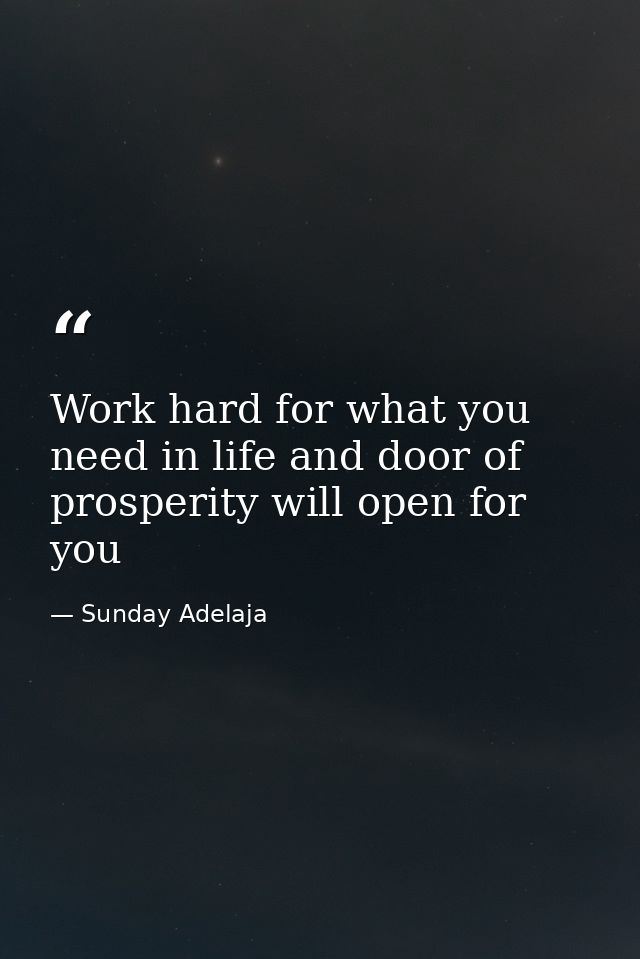 Work hard for what you need in life and door of prosperity will open for you — Sunday Adelaja