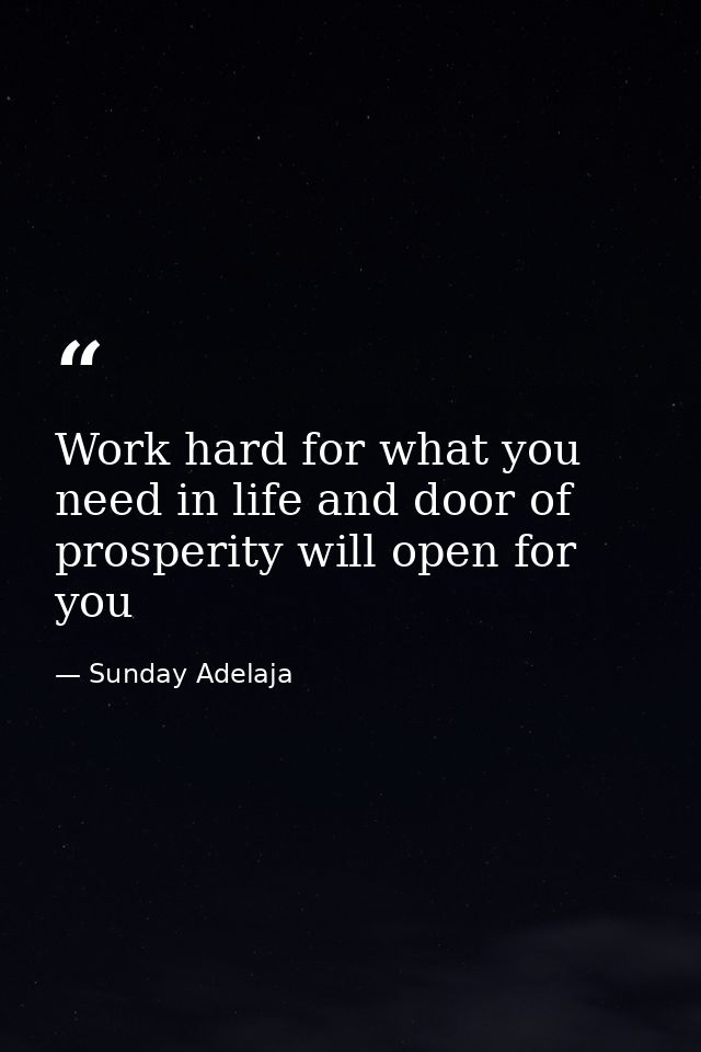 Work hard for what you need in life and door of prosperity will open for you — Sunday Adelaja
