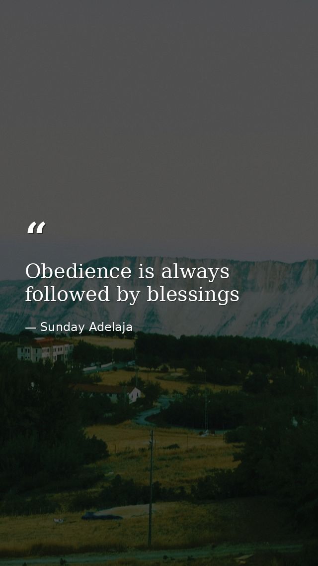 Obedience is always followed by blessings — Sunday Adelaja
