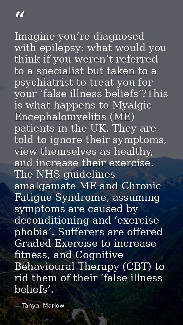 Imagine you’re diagnosed with epilepsy: what would you think if you weren’t referred to a specialist but taken to a psyc — Tanya  Marlow