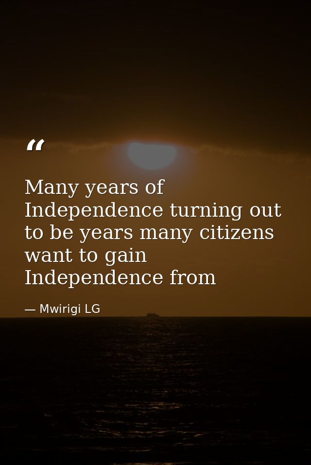 Many years of Independence turning out to be years many citizens want to gain Independence from — Mwirigi LG