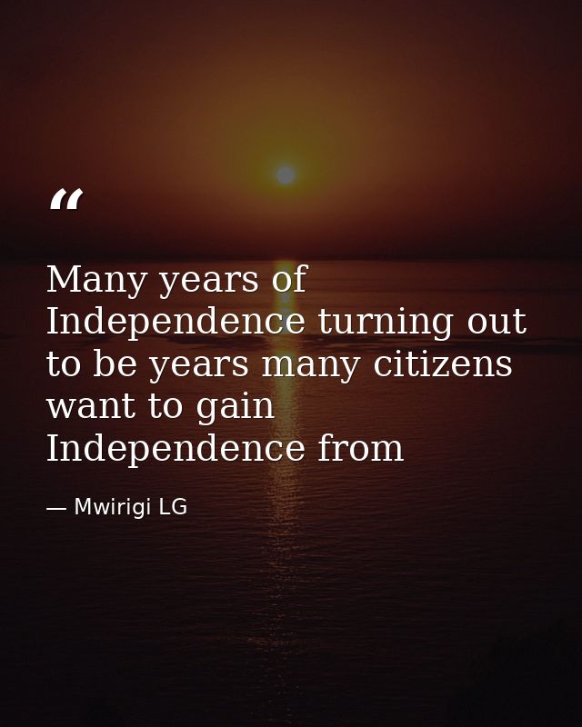 Many years of Independence turning out to be years many citizens want to gain Independence from — Mwirigi LG
