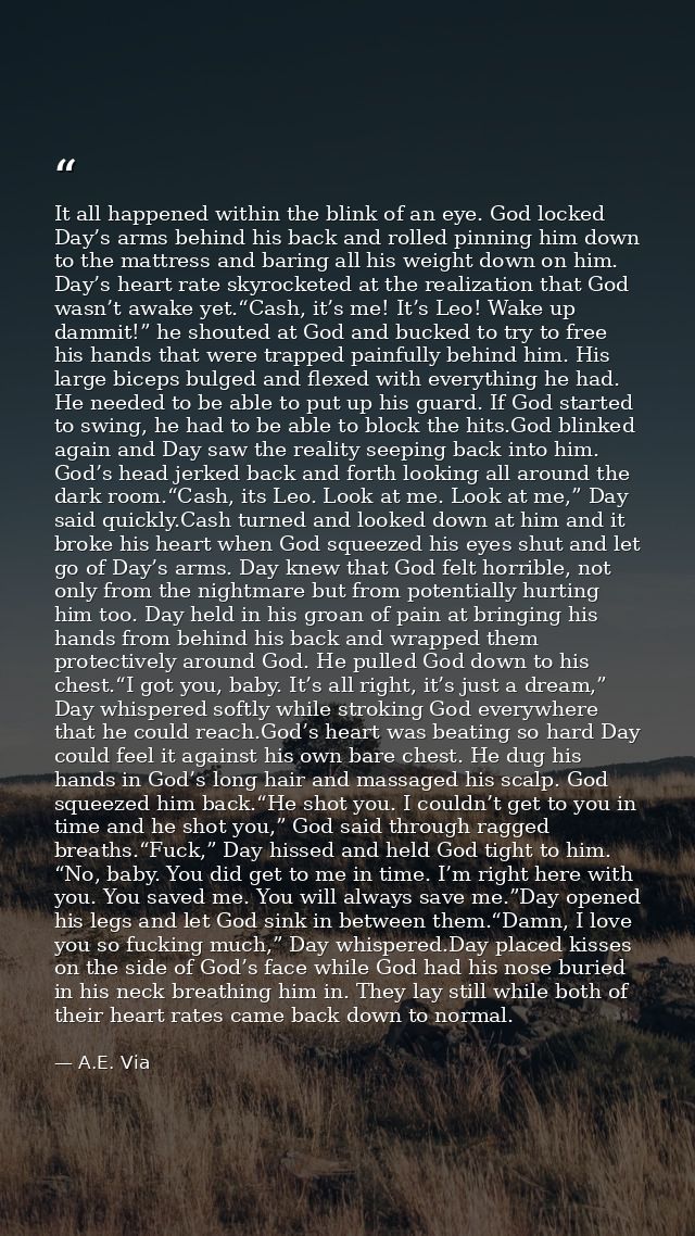 It all happened within the blink of an eye. God locked Day’s arms behind his back and rolled pinning him down to the mat — A.E. Via