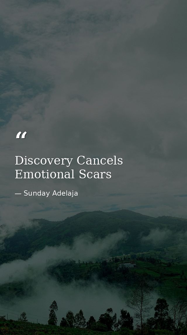 Discovery Cancels Emotional Scars — Sunday Adelaja