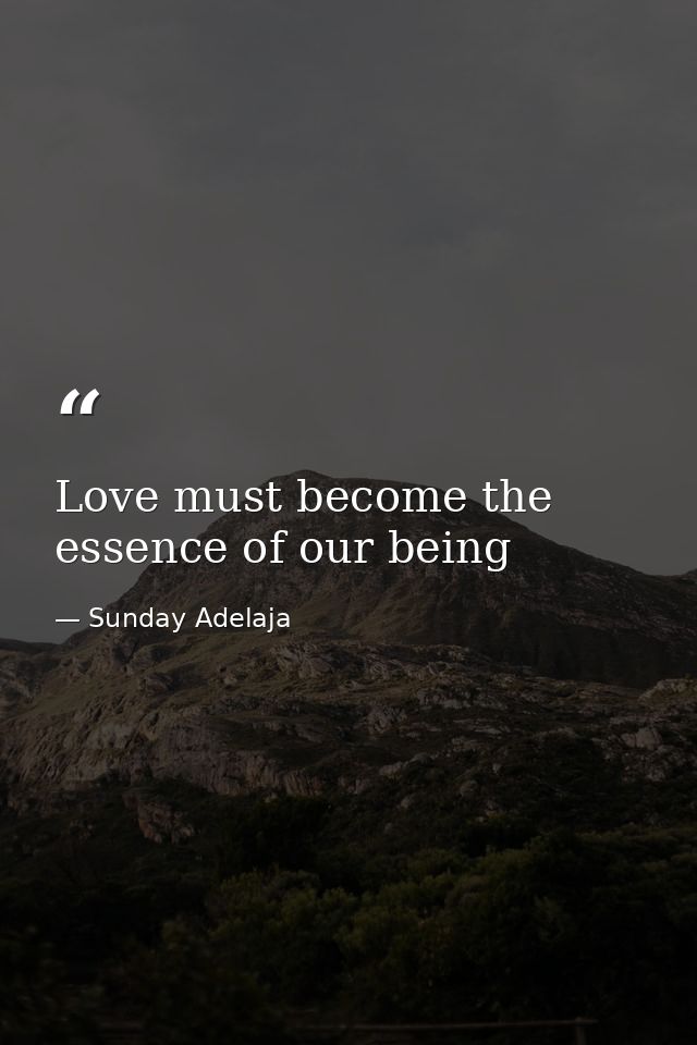 Love must become the essence of our being — Sunday Adelaja
