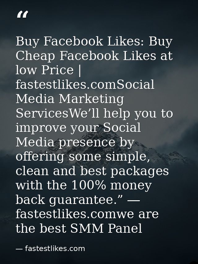Buy Facebook Likes: Buy Cheap Facebook Likes at low Price | fastestlikes.comSocial Media Marketing ServicesWe’ll help yo — fastestlikes.com