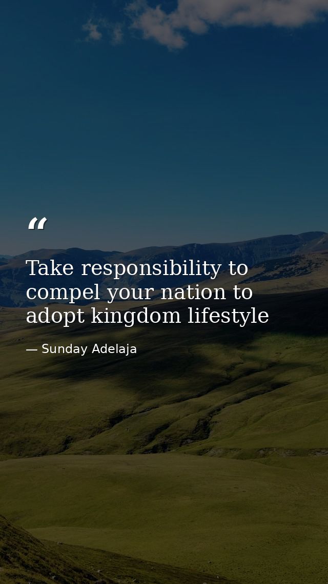 Take responsibility to compel your nation to adopt kingdom lifestyle — Sunday Adelaja