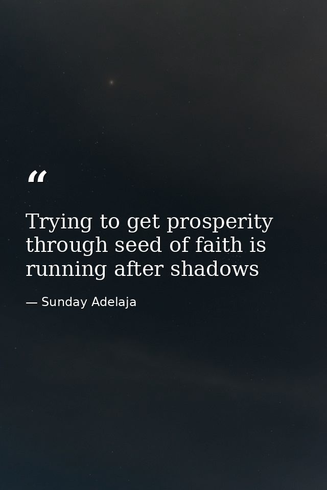 Trying to get prosperity through seed of faith is running after shadows — Sunday Adelaja