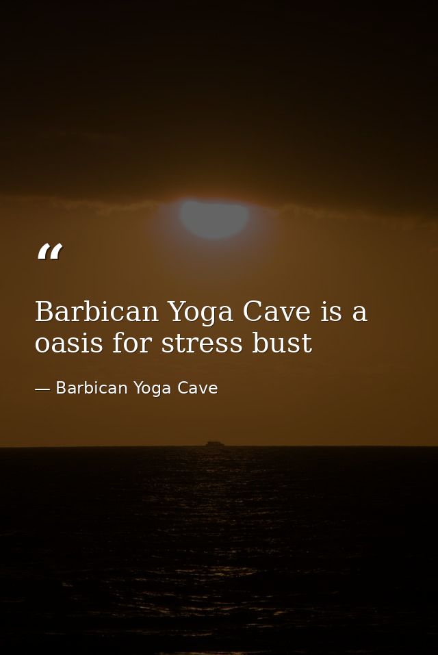 Barbican Yoga Cave is a oasis for stress bust — Barbican Yoga Cave