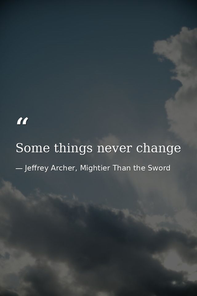 Some things never change — Jeffrey Archer, Mightier Than the Sword