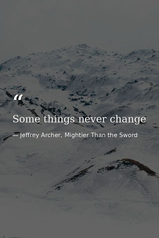 Some things never change — Jeffrey Archer, Mightier Than the Sword