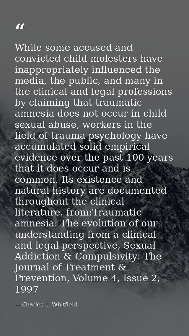 While some accused and convicted child molesters have inappropriately influenced the media, the public, and many in the  — Charles L. Whitfield