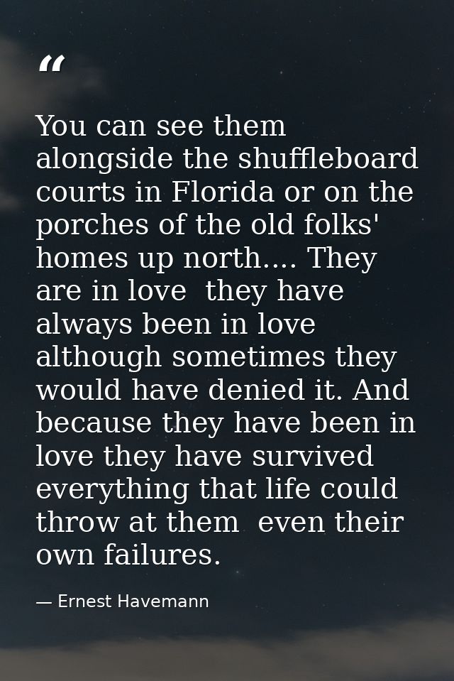 You can see them alongside the shuffleboard courts in Florida or on the porches of the old folks' homes up north.... The — Ernest Havemann