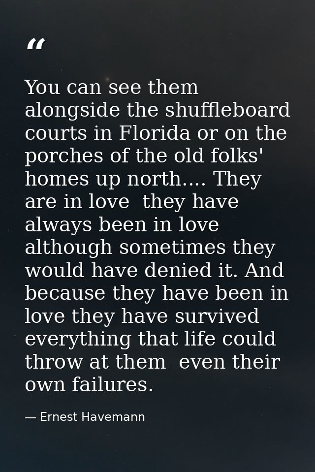 You can see them alongside the shuffleboard courts in Florida or on the porches of the old folks' homes up north.... The — Ernest Havemann