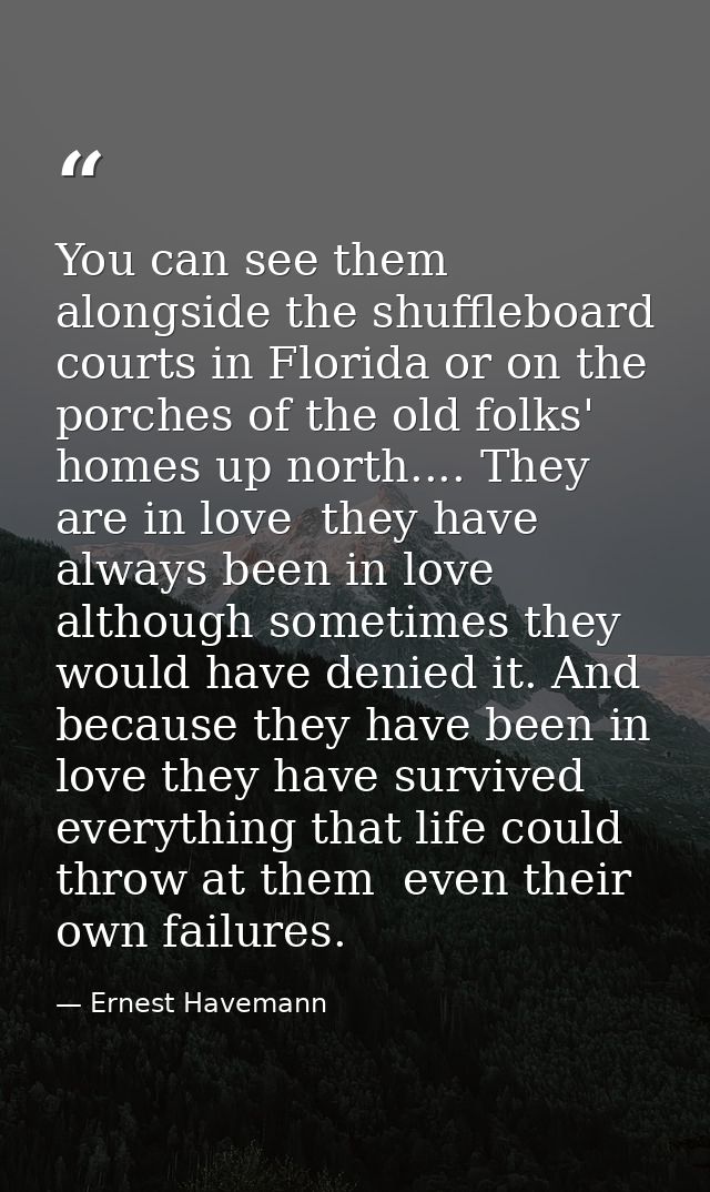You can see them alongside the shuffleboard courts in Florida or on the porches of the old folks' homes up north.... The — Ernest Havemann