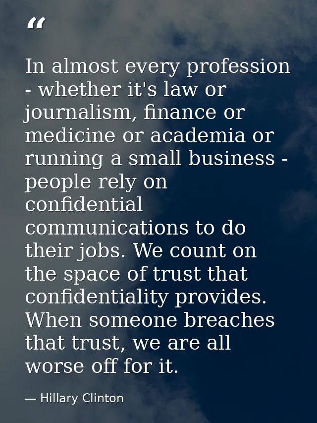 In almost every profession - whether it's law or journalism, finance or medicine or academia or running a small business — Hillary Clinton