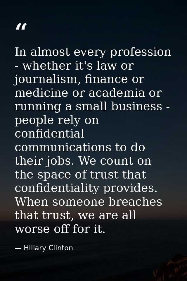In almost every profession - whether it's law or journalism, finance or medicine or academia or running a small business — Hillary Clinton