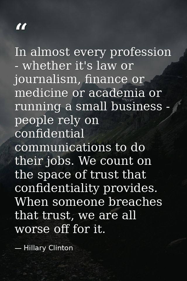 In almost every profession - whether it's law or journalism, finance or medicine or academia or running a small business — Hillary Clinton