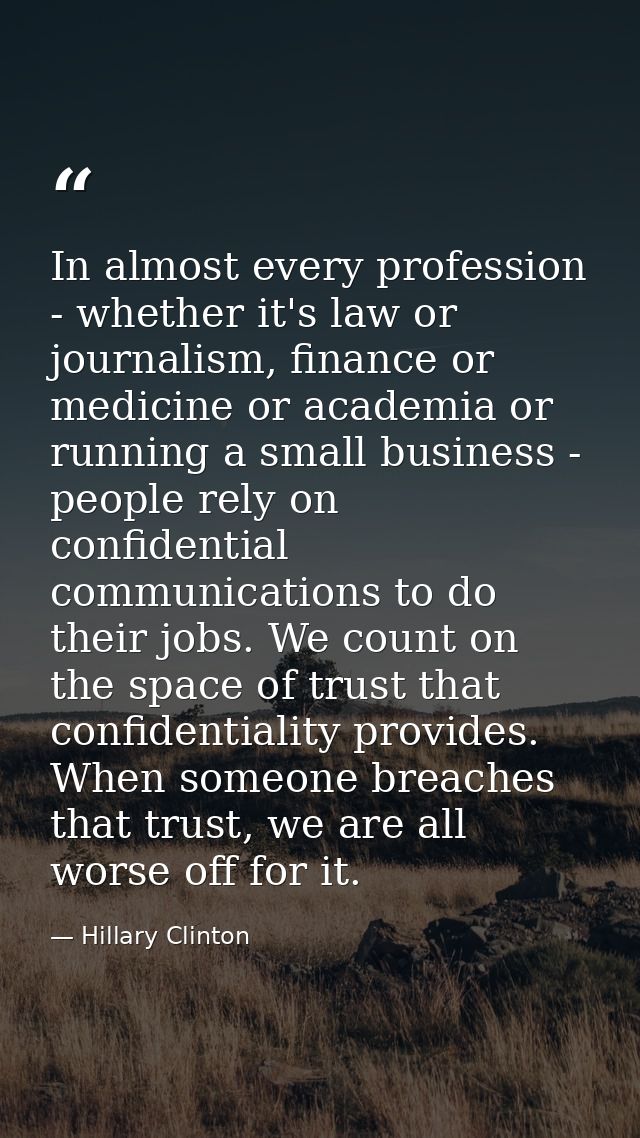 In almost every profession - whether it's law or journalism, finance or medicine or academia or running a small business — Hillary Clinton