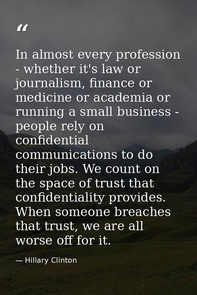 In almost every profession - whether it's law or journalism, finance or medicine or academia or running a small business — Hillary Clinton