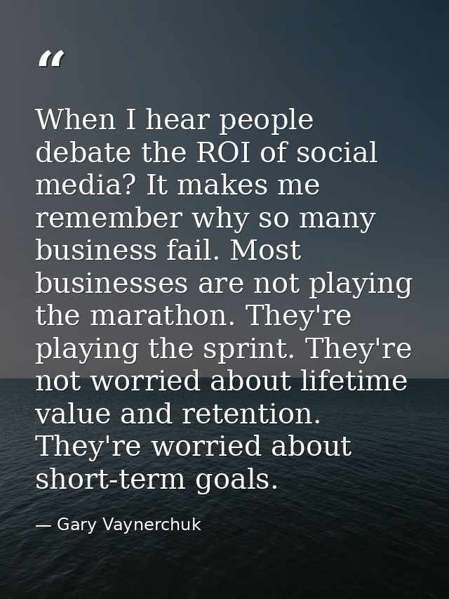 When I hear people debate the ROI of social media? It makes me remember why so many business fail. Most businesses are n — Gary Vaynerchuk