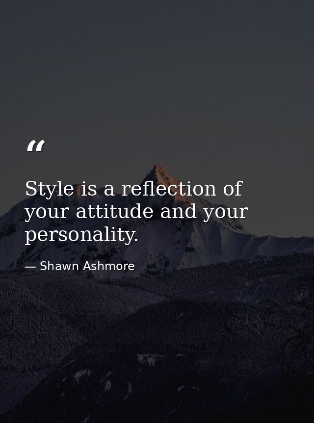 Style is a reflection of your attitude and your personality. — Shawn Ashmore