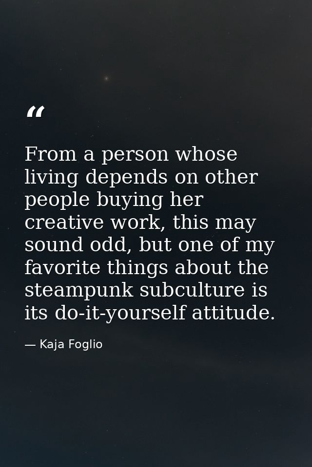 From a person whose living depends on other people buying her creative work, this may sound odd, but one of my favorite  — Kaja Foglio