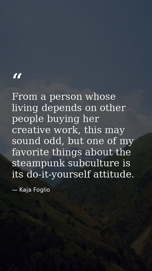 From a person whose living depends on other people buying her creative work, this may sound odd, but one of my favorite  — Kaja Foglio