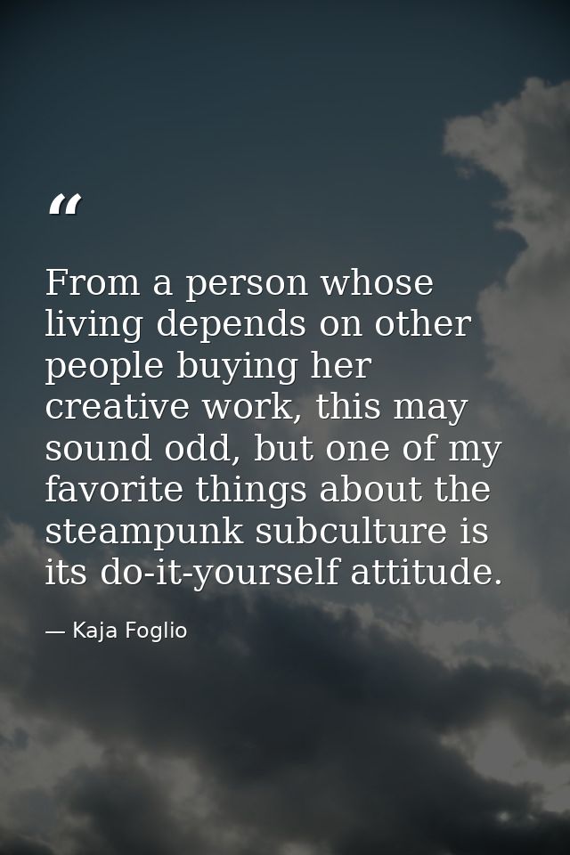 From a person whose living depends on other people buying her creative work, this may sound odd, but one of my favorite  — Kaja Foglio