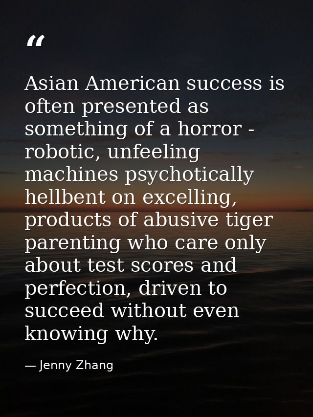 Asian American success is often presented as something of a horror - robotic, unfeeling machines psychotically hellbent  — Jenny Zhang