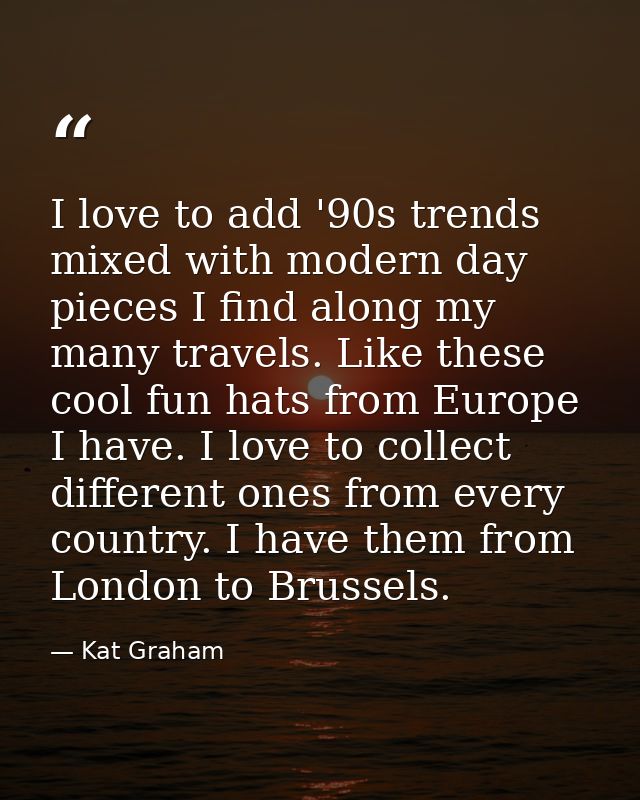 I love to add '90s trends mixed with modern day pieces I find along my many travels. Like these cool fun hats from Europ — Kat Graham