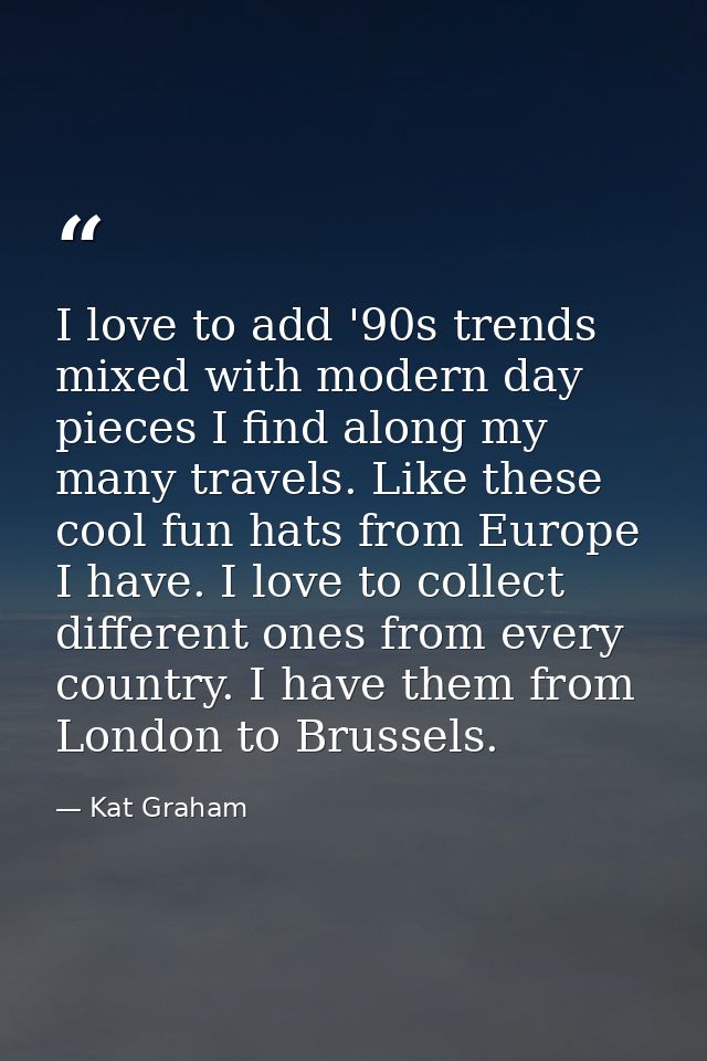 I love to add '90s trends mixed with modern day pieces I find along my many travels. Like these cool fun hats from Europ — Kat Graham