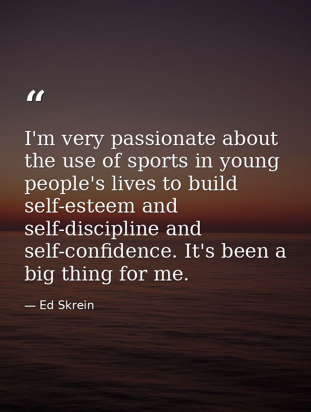 I'm very passionate about the use of sports in young people's lives to build self-esteem and self-discipline and self-co — Ed Skrein