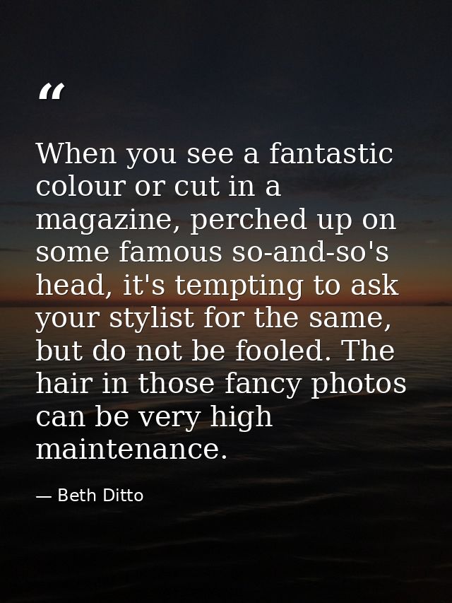 When you see a fantastic colour or cut in a magazine, perched up on some famous so-and-so's head, it's tempting to ask y — Beth Ditto