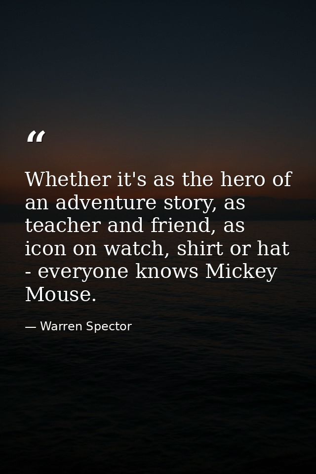 Whether it's as the hero of an adventure story, as teacher and friend, as icon on watch, shirt or hat - everyone knows M — Warren Spector