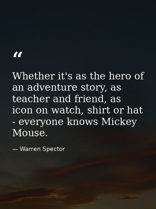 Whether it's as the hero of an adventure story, as teacher and friend, as icon on watch, shirt or hat - everyone knows M — Warren Spector