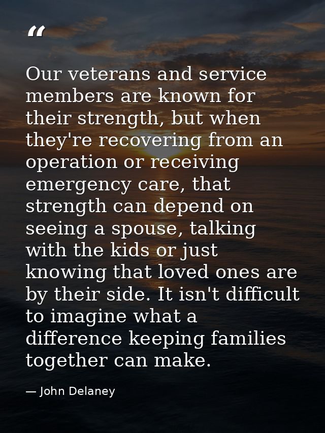 Our veterans and service members are known for their strength, but when they're recovering from an operation or receivin — John Delaney