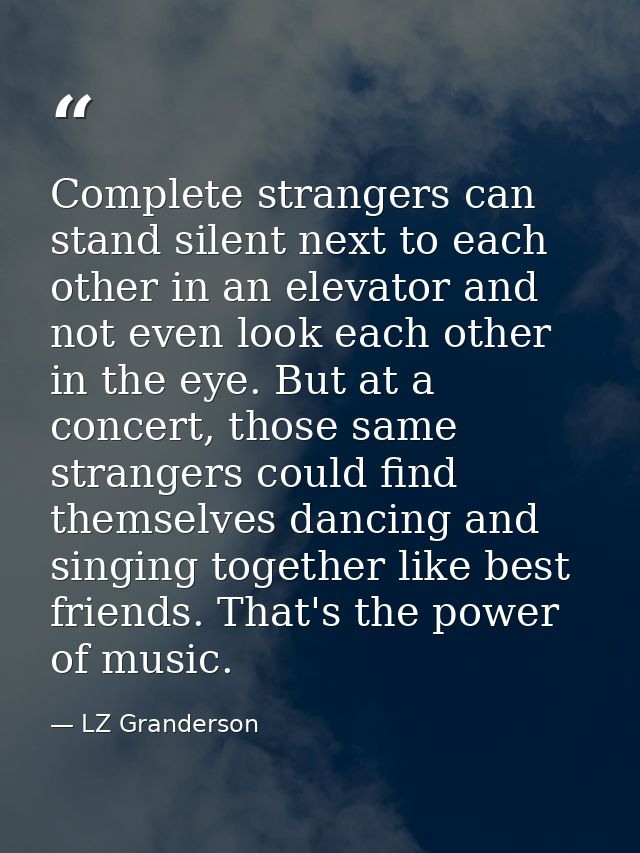 Complete strangers can stand silent next to each other in an elevator and not even look each other in the eye. But at a  — LZ Granderson