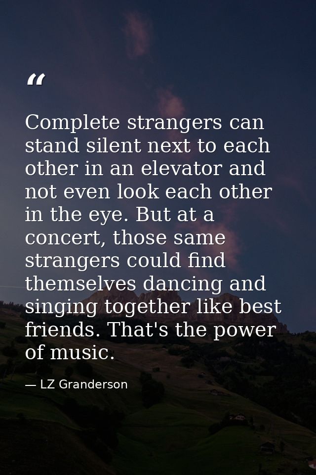 Complete strangers can stand silent next to each other in an elevator and not even look each other in the eye. But at a  — LZ Granderson