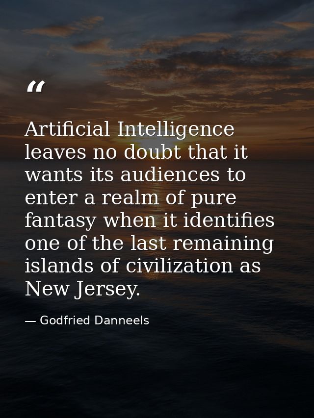 Artificial Intelligence leaves no doubt that it wants its audiences to enter a realm of pure fantasy when it identifies  — Godfried Danneels