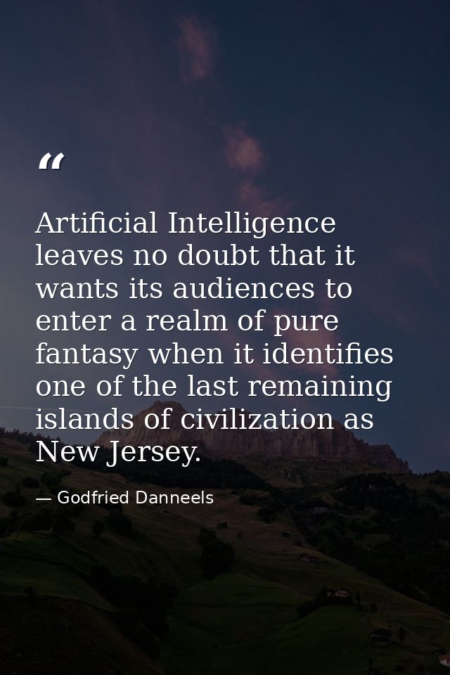 Artificial Intelligence leaves no doubt that it wants its audiences to enter a realm of pure fantasy when it identifies  — Godfried Danneels