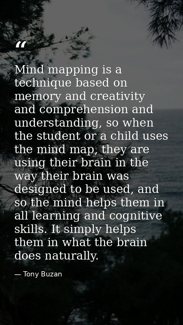 Mind mapping is a technique based on memory and creativity and comprehension and understanding, so when the student or a — Tony Buzan
