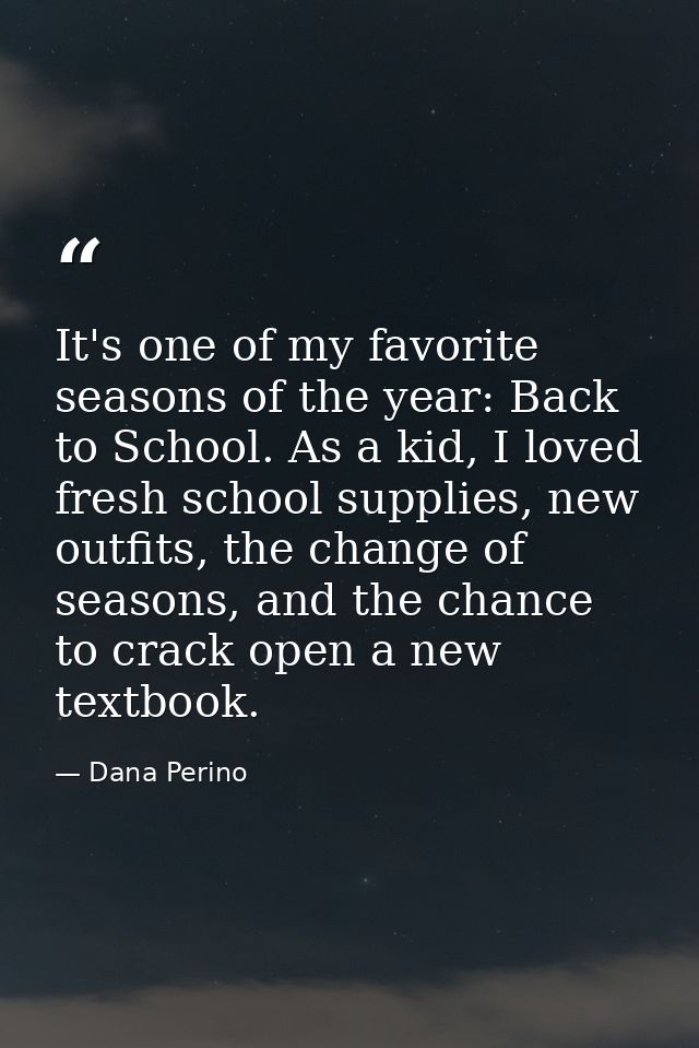 It's one of my favorite seasons of the year: Back to School. As a kid, I loved fresh school supplies, new outfits, the c — Dana Perino