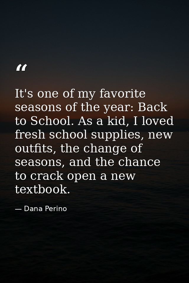 It's one of my favorite seasons of the year: Back to School. As a kid, I loved fresh school supplies, new outfits, the c — Dana Perino