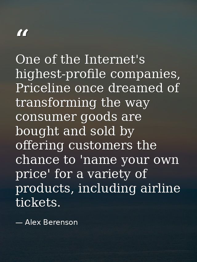 One of the Internet's highest-profile companies, Priceline once dreamed of transforming the way consumer goods are bough — Alex Berenson