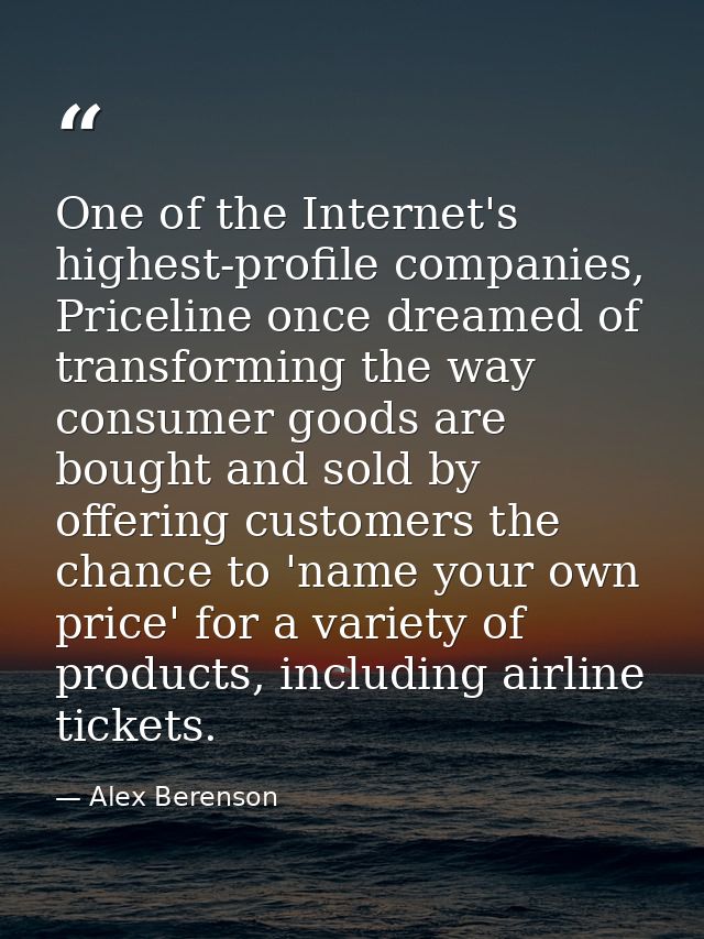 One of the Internet's highest-profile companies, Priceline once dreamed of transforming the way consumer goods are bough — Alex Berenson