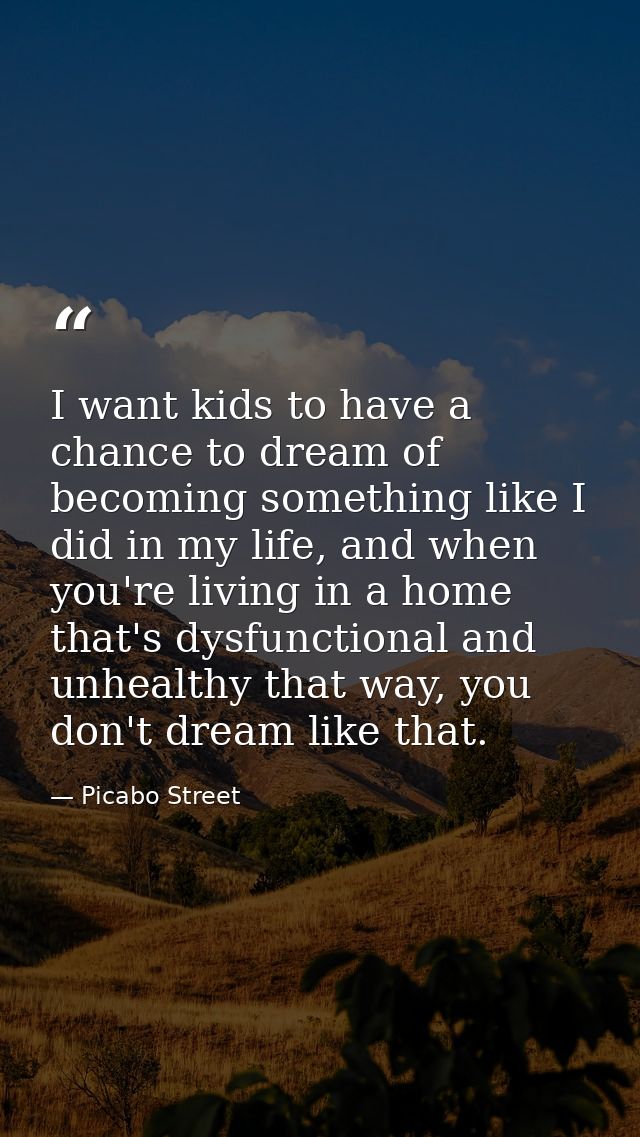 I want kids to have a chance to dream of becoming something like I did in my life, and when you're living in a home that — Picabo Street