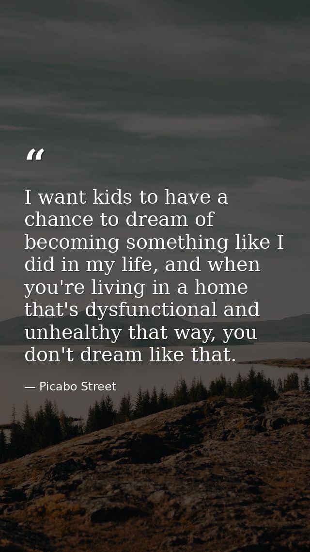 I want kids to have a chance to dream of becoming something like I did in my life, and when you're living in a home that — Picabo Street